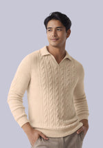 Load image into Gallery viewer, TUSCAN MERINO POLO SWEATER
