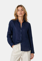 Load image into Gallery viewer, INDIGO LINEN SHIRT
