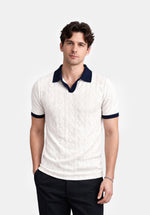 Load image into Gallery viewer, IVORY JACQUARD POLO
