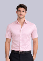 Load image into Gallery viewer, CORAL HALF BAMBOO SILK SHIRT
