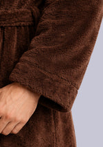 Load image into Gallery viewer, CARAMEL WINTER HOODIE ROBE
