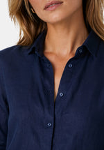 Load image into Gallery viewer, INDIGO LINEN SHIRT
