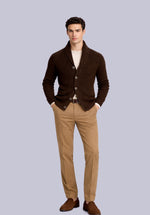 Load image into Gallery viewer, BRUNETTE MERINO SHAWL CARDIGAN

