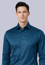 Load image into Gallery viewer, MARINE  BAMBOO SILK SHIRT
