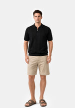 Load image into Gallery viewer, JET HALF ZIP RIBBED POLO
