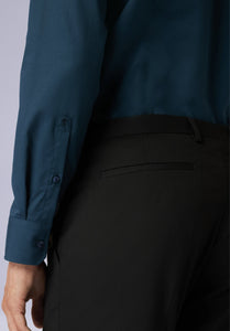 MARINE  BAMBOO SILK SHIRT