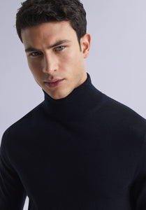 EBONY MERINO HIGH NECK