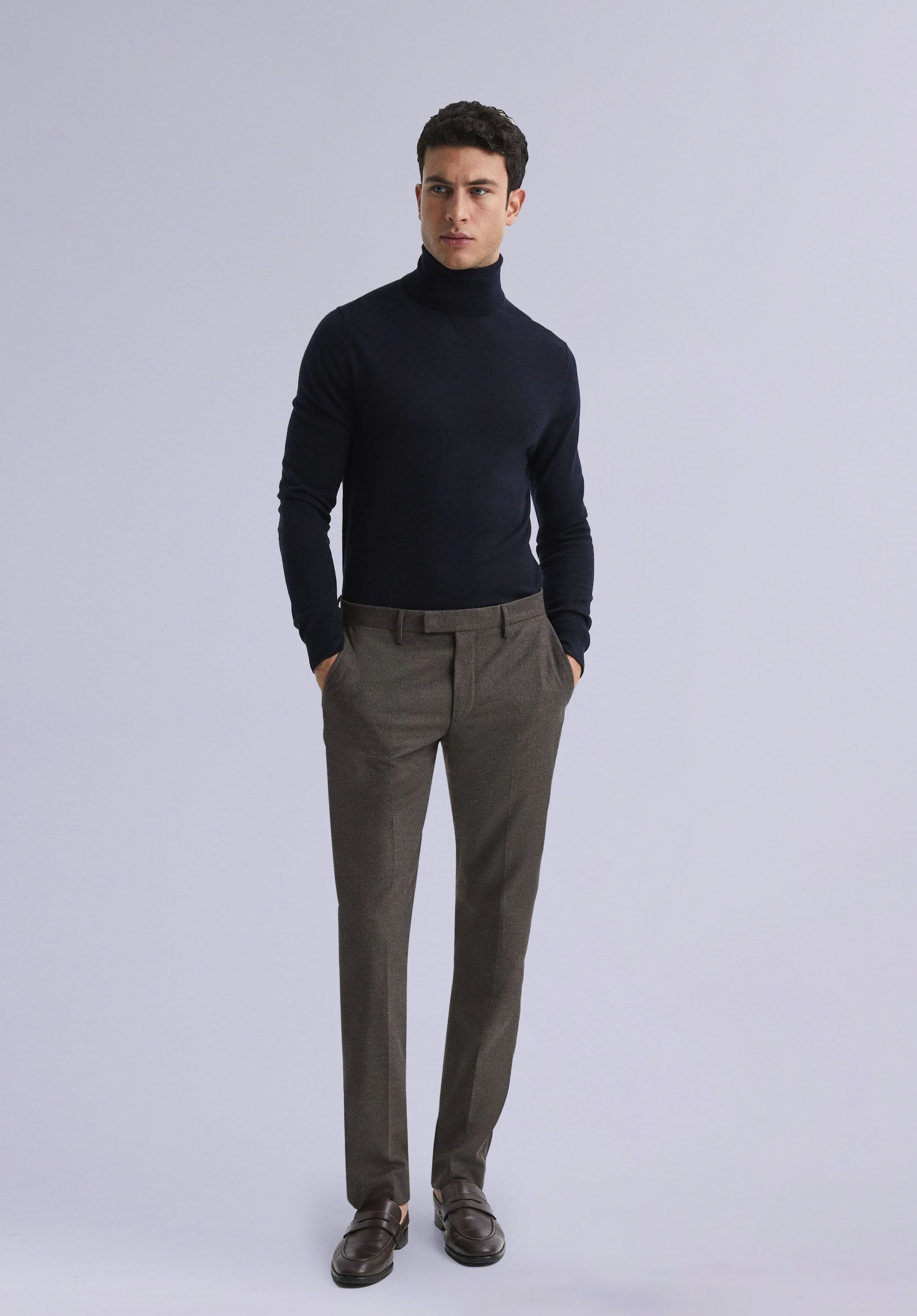 EBONY MERINO HIGH NECK