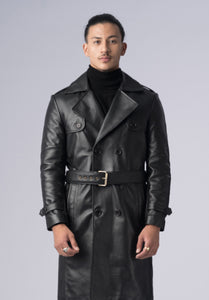 LOGAN LEATHER TRENCH