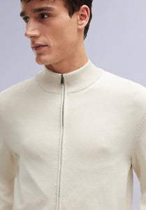 SNOW MERINO CARDIGAN
