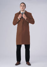 Load image into Gallery viewer, cashmere single breasted coat-men
