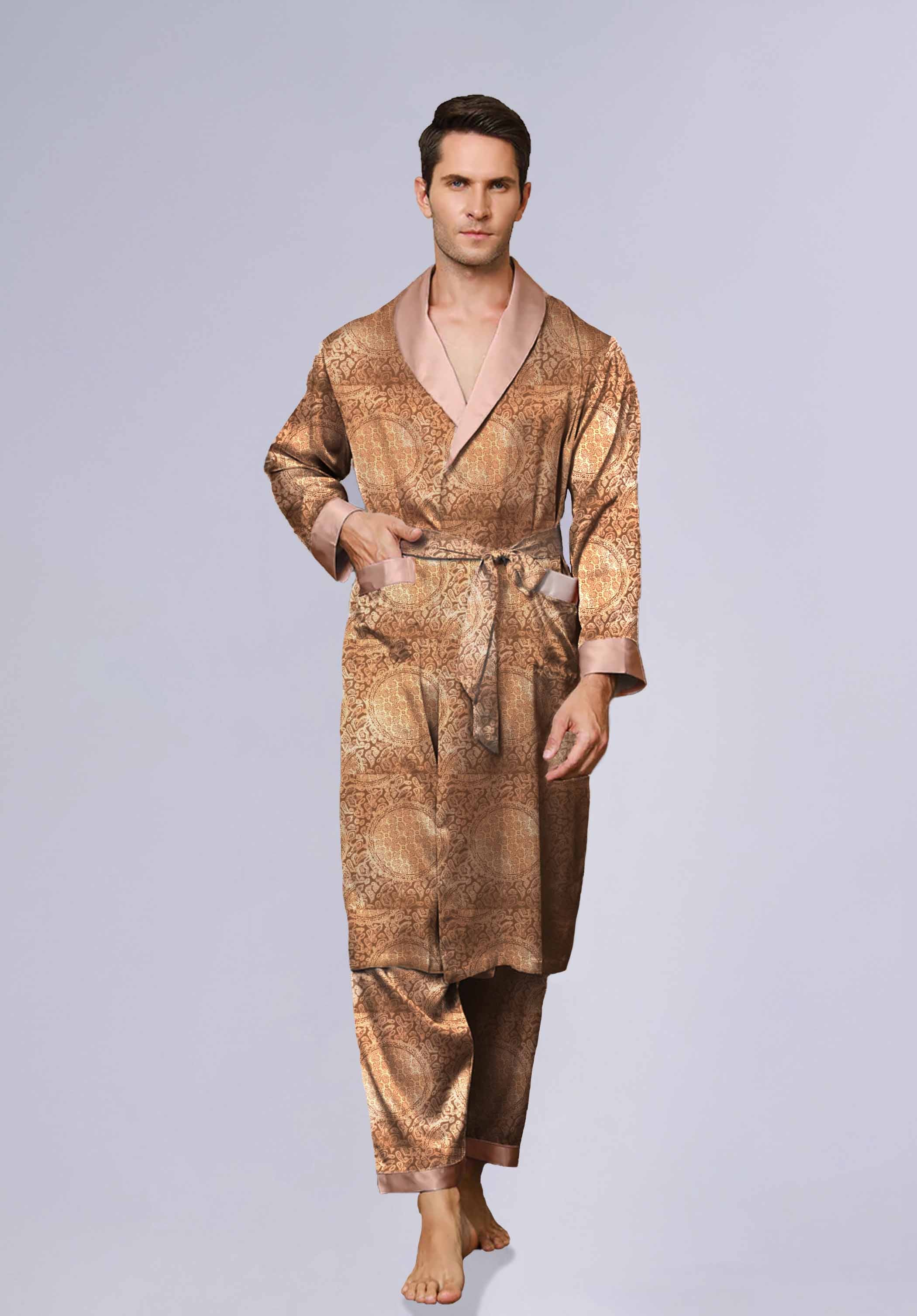 AURA LUXURE SILK ROBE SET