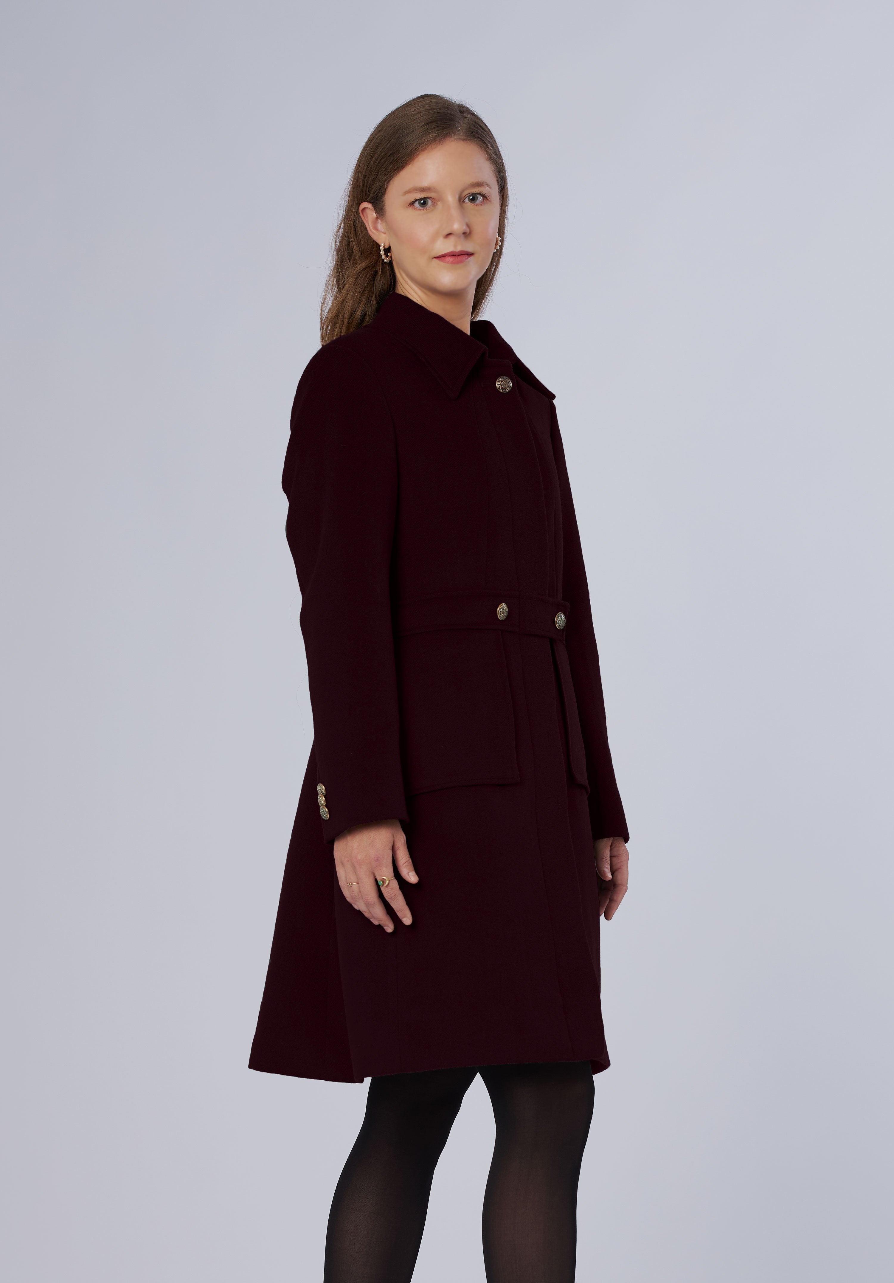 cashmere dress coat-women
