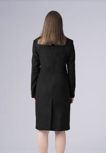 cashmere straight dress-coat