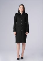 Load image into Gallery viewer, cashmere straight dress-coat
