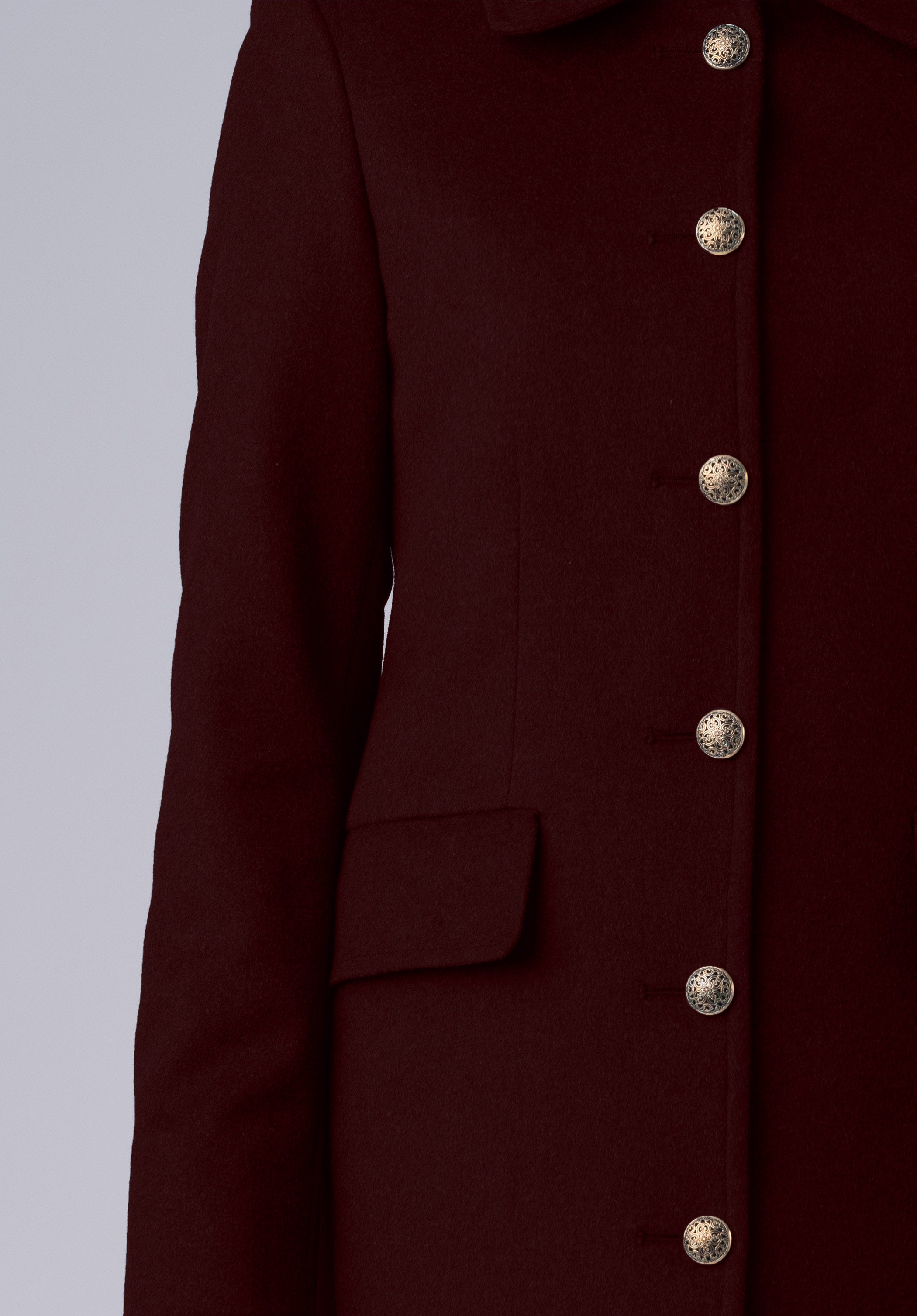 cashmere straight dress-coat