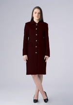Load image into Gallery viewer, cashmere straight dress-coat
