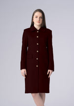 Load image into Gallery viewer, cashmere straight dress-coat
