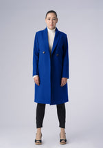 Load image into Gallery viewer, woolen double breasted-coat
